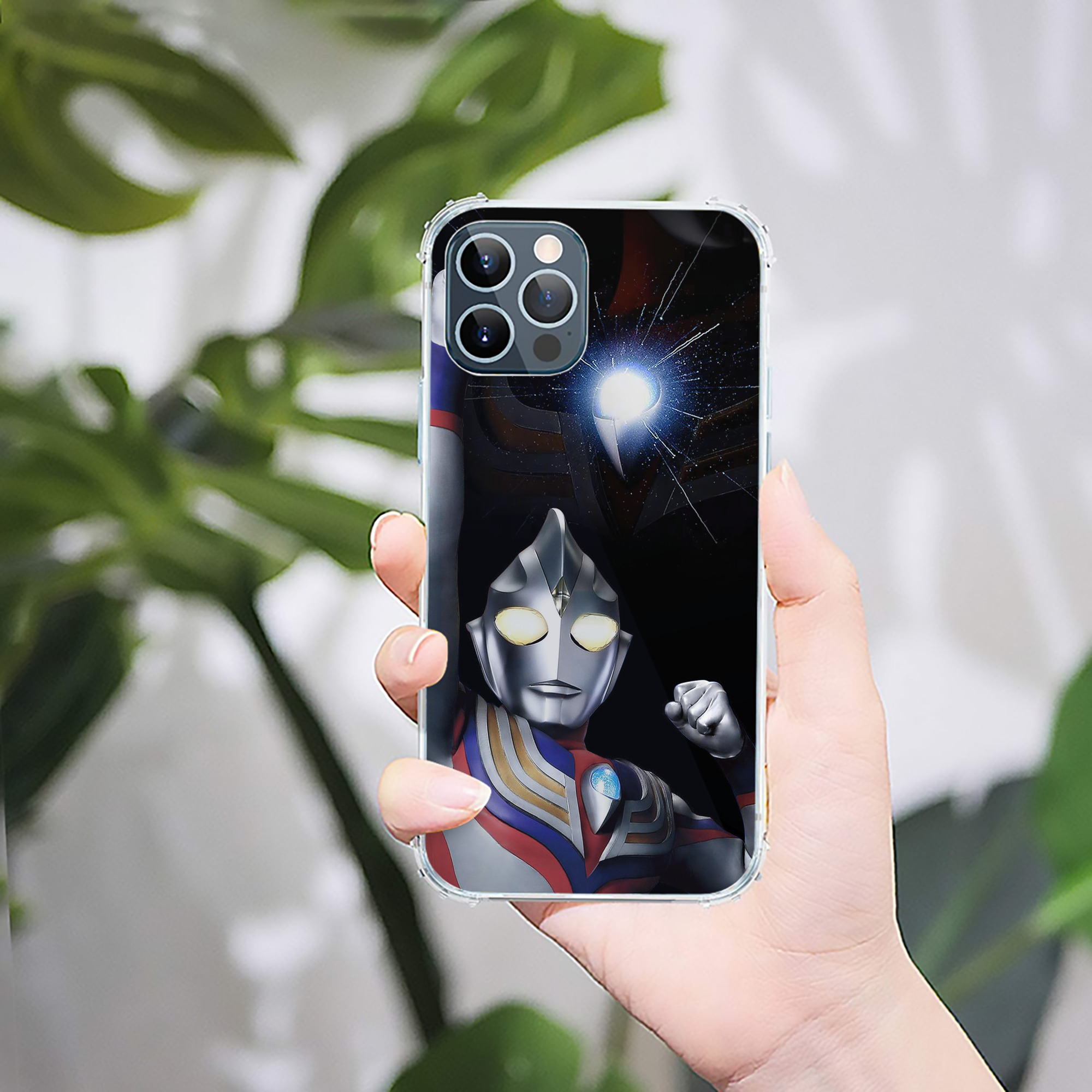 （画像用） ウルトラマン Ultraman 【iPhone 12シリーズ対応】透明スマホケース（クリアソフトケース）